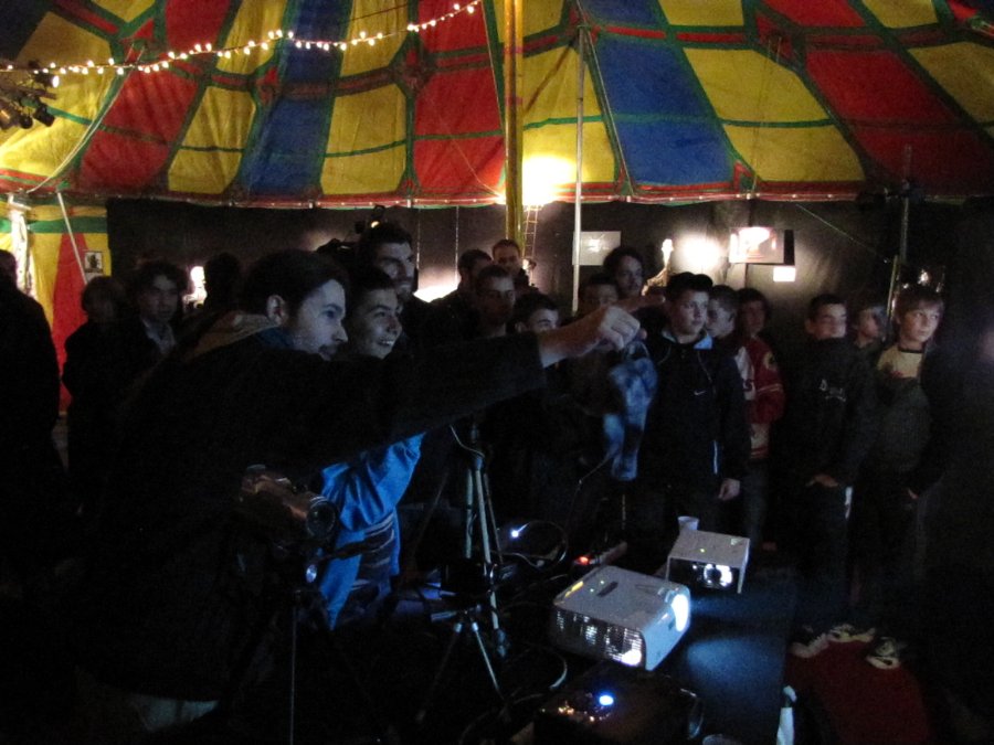 Atelier vidéo du collectif Mosquito Massala - Festival Proj(ect) - 5ième édition - 17/11/2010 - Nancy / Maxéville (54) - Photo n10